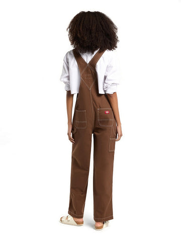 Dickies Wmns Hickory Bib W - Abiti Donna - Timber Brown