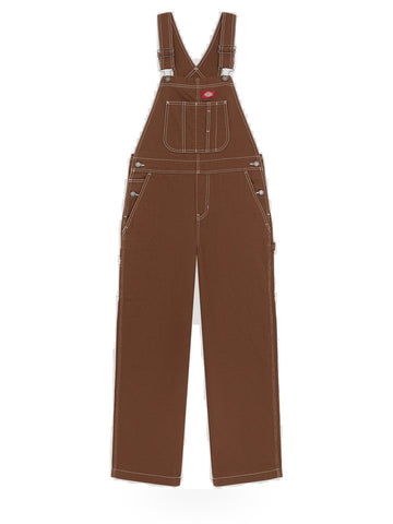 Dickies Wmns Hickory Bib W - Abiti Donna - Timber Brown