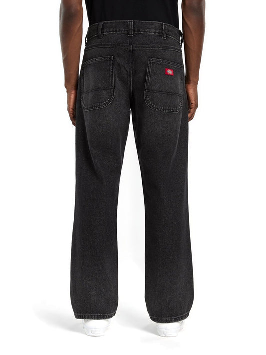 Dickies 954 Relaxed Straight Work Jeans - Jeans Uomo - Black Wash Faded