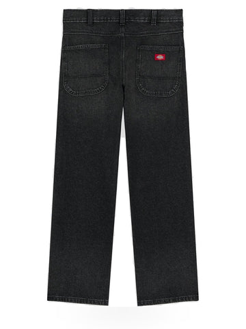 Dickies 954 Relaxed Straight Work Jeans - Jeans Uomo - Black Wash Faded