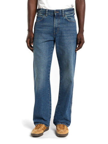 Dickies 954 Relaxed Straight Work Jeans - Jeans Uomo - Mid Blue Fade Wash