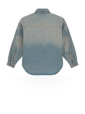 Dickies Mina Denim Shacket - Camicie Donna - Light Aged Fade
