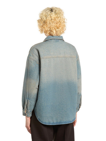 Dickies Mina Denim Shacket - Camicie Donna - Light Aged Fade