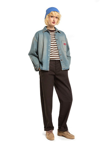 Dickies Mina Denim Shacket - Camicie Donna - Light Aged Fade
