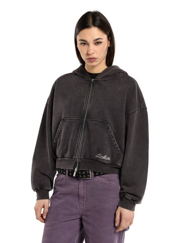 Dickies Wmns Baker Zipped Hoodie W - Felpe Donna - Nero