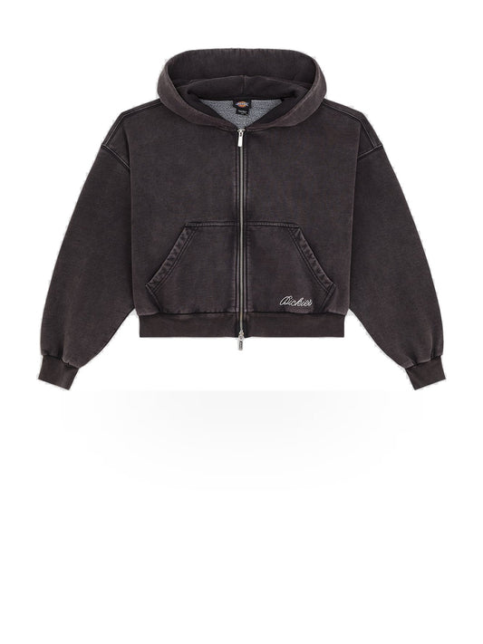 Dickies Wmns Baker Zipped Hoodie W - Felpe Donna - Nero