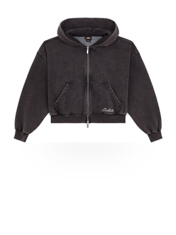 Dickies Wmns Baker Zipped Hoodie W - Felpe Donna - Nero