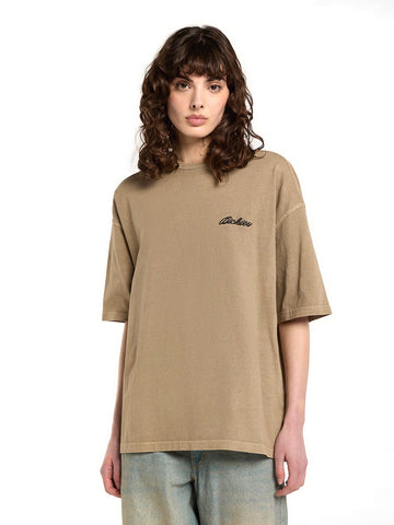 Dickies Wmns Labelle Ss Tee - T-Shirt Donna - Desert Sand