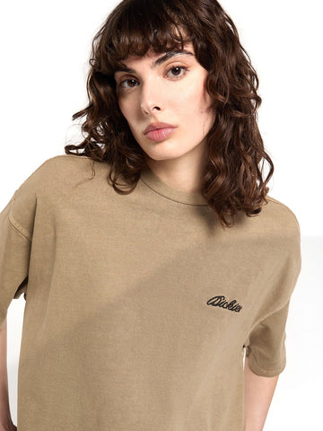 Dickies Wmns Labelle Ss Tee - T-Shirt Donna - Desert Sand