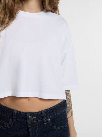 Dickies Wmns Clarkdale Ss Tee - T-Shirt Donna - Bianco