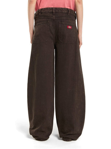 Dickies Wmns Maricopa Low Waist Barrel Jeans W - Jeans Donna - Dark Brown