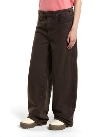 Dickies Wmns Maricopa Low Waist Barrel Jeans W - Jeans Donna - Dark Brown