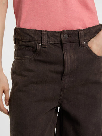 Dickies Wmns Maricopa Low Waist Barrel Jeans W - Jeans Donna - Dark Brown