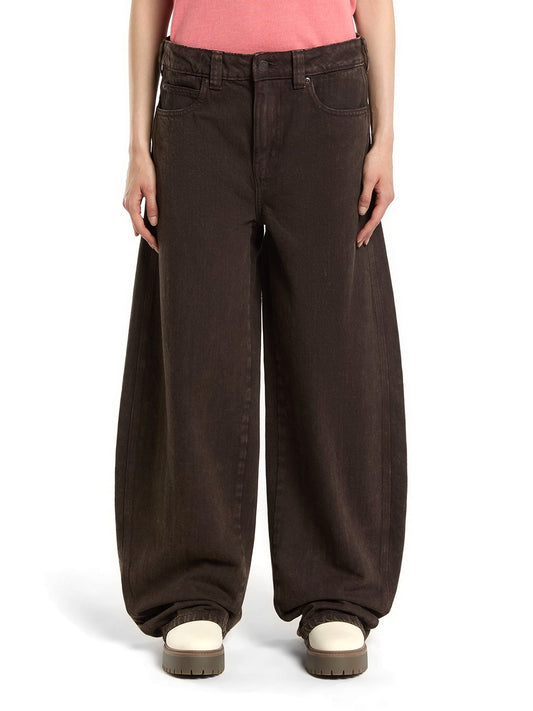 Dickies Wmns Maricopa Low Waist Barrel Jeans W - Jeans Donna - Dark Brown