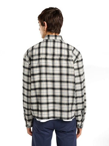 Dickies Jerome Cropped Flannel Shirt - Camicie Uomo - Nero