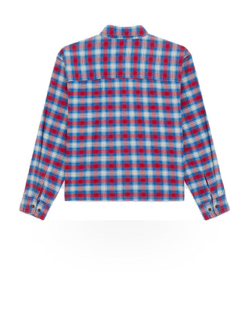 Dickies Jerome Cropped Flannel Shirt - Camicie Uomo - Deep Claret