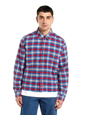 Dickies Jerome Cropped Flannel Shirt - Camicie Uomo - Deep Claret