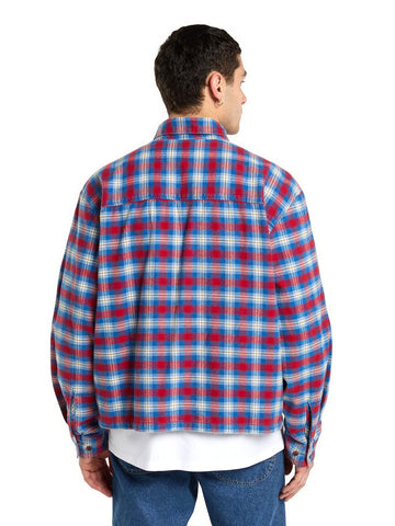 Dickies Jerome Cropped Flannel Shirt - Camicie Uomo - Deep Claret