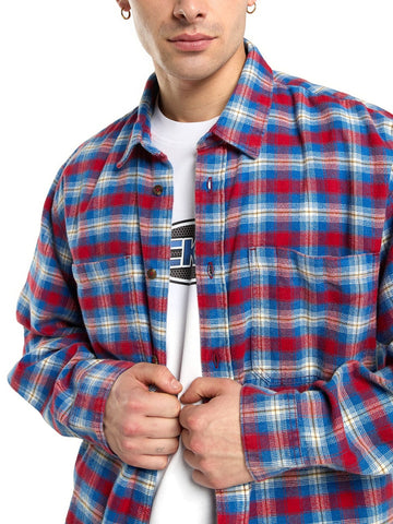 Dickies Jerome Cropped Flannel Shirt - Camicie Uomo - Deep Claret