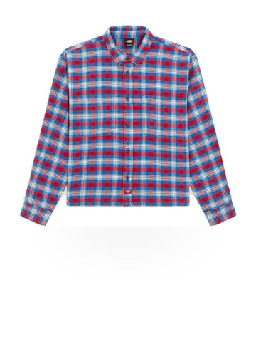 Dickies Jerome Cropped Flannel Shirt - Camicie Uomo - Deep Claret