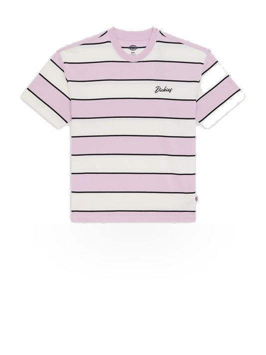 Dickies Embroidery Stripe Ss Tee - T-Shirt Uomo - Ecru