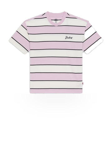Dickies Embroidery Stripe Ss Tee - T-Shirt Uomo - Ecru