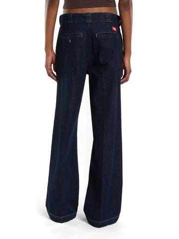 Dickies Wmns Goodsprings Wide Work Jeans W - Jeans Donna - Rinsed