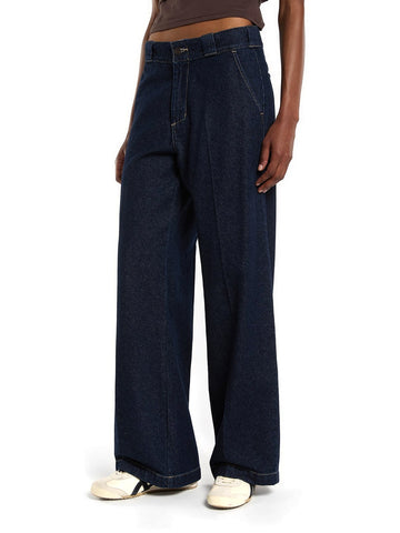 Dickies Wmns Goodsprings Wide Work Jeans W - Jeans Donna - Rinsed