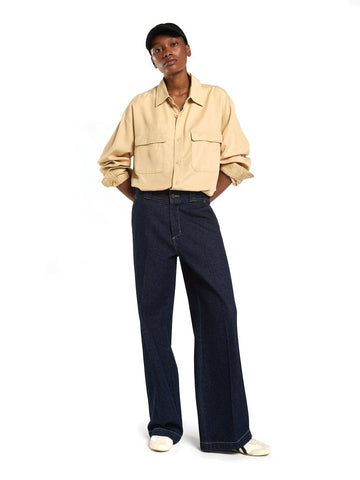 Dickies Wmns Goodsprings Wide Work Jeans W - Jeans Donna - Rinsed