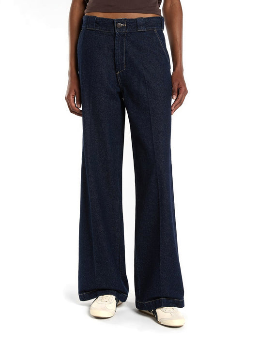Dickies Wmns Goodsprings Wide Work Jeans W - Jeans Donna - Rinsed