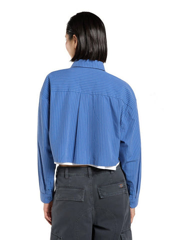 Dickies Shalimar Cropped Shirt - Camicie Donna - Dutch Blue