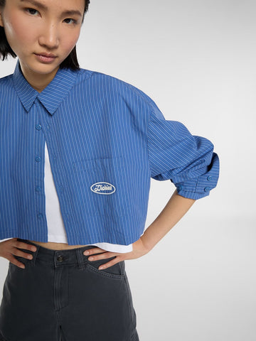 Dickies Shalimar Cropped Shirt - Camicie Donna - Dutch Blue