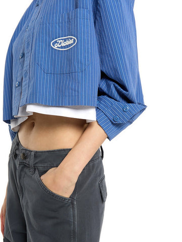 Dickies Shalimar Cropped Shirt - Camicie Donna - Dutch Blue