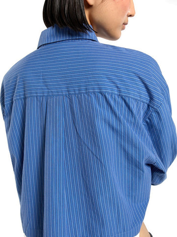 Dickies Shalimar Cropped Shirt - Camicie Donna - Dutch Blue