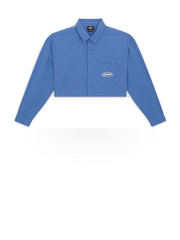 Dickies Shalimar Cropped Shirt - Camicie Donna - Dutch Blue