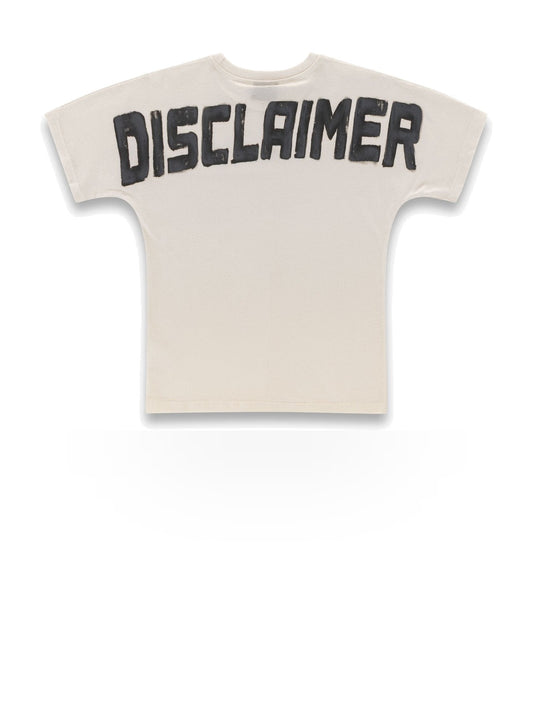 Disclaimer Maglia Bimbo In Jersey - T-Shirt Bambino - Latte-St.Nera