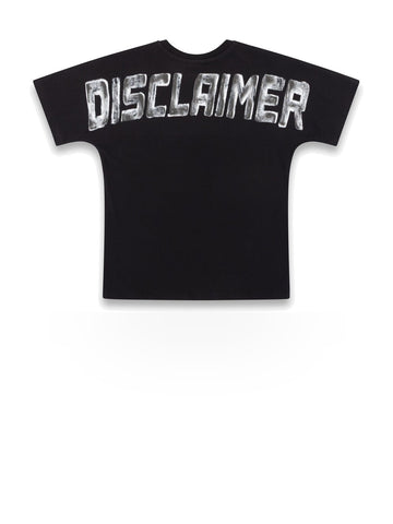 Disclaimer Maglia Bimbo In Jersey - T-Shirt Bambino - Nero-St.Bianca