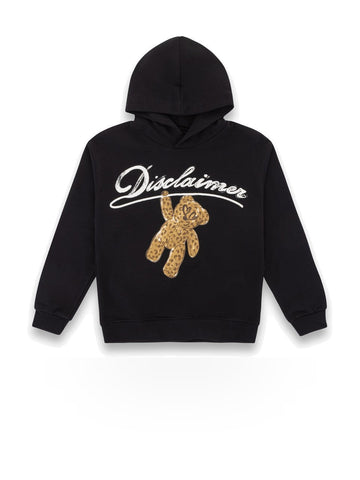 Disclaimer Maglia Bimba In Felpa Con Cappuccio - Felpe Bambina - Nero