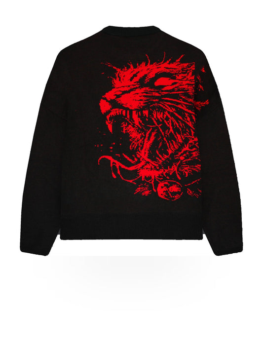 Dolly Noire Satanicat Boxy Sweater - Maglieria Uomo