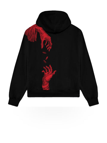 Dolly Noire Corruption Zip Hoodie - Felpe Uomo - Nero