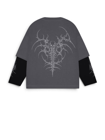 Dolly Noire The Guardian Double Sleeve Over Iron Gat - T-Shirt Uomo