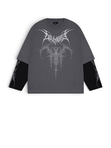 Dolly Noire The Guardian Double Sleeve Over Iron Gat - T-Shirt Uomo