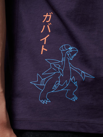 Dolly Noire Garchomp Evolution Tee - T-Shirt Uomo - Viola