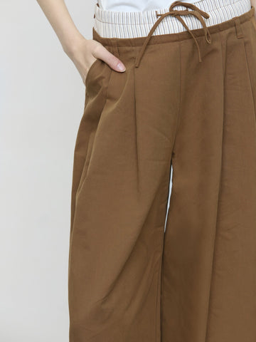 Eleh Pantaloni Donna - Marrone