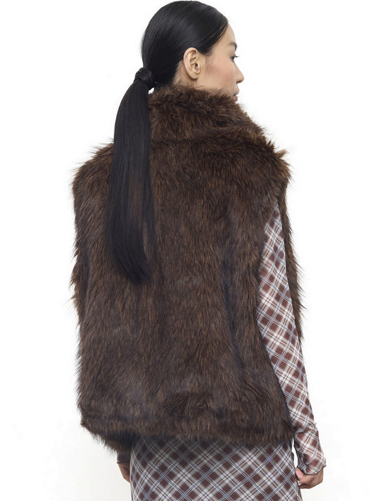 Eleh Gilet Donna - Marrone