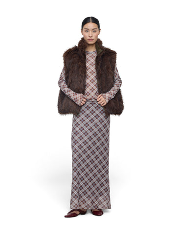 Eleh Gilet Donna - Marrone