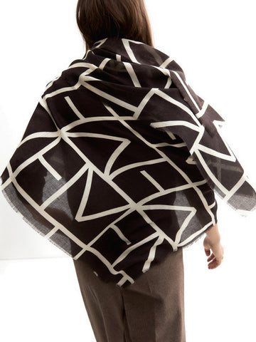 Emme Marella Stola Foulard Mantella - Sciarpe E Foulard Donna - Marrone