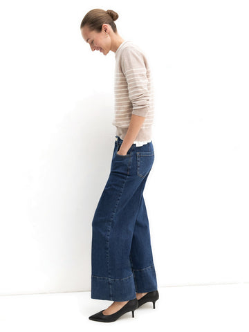 Emme Marella Pantalone In Denim - Jeans Donna - Blu