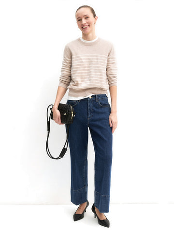 Emme Marella Pantalone In Denim - Jeans Donna - Blu