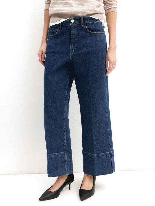 Emme Marella Pantalone In Denim - Jeans Donna - Blu